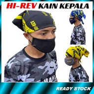 Hi-Rev Kain Kepala Motorcycle/Motorbike Head Scarf/Buff Bandana/Wrist Band/Hair Band Soft Fabric
