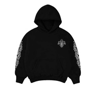 HITAM Dominate Labs Pullover Hoodie Roots Black