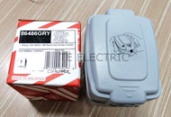 MK86486 13A WEATHERPROOF IP66 3 PIN SWITCH SOCKET OUTDOOR (GREY)
