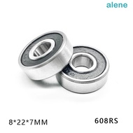 ALENE Bearing 10Pcs Sealed 608RS Bearing Steel