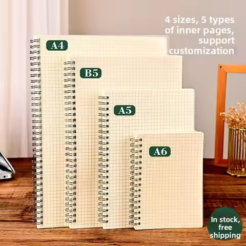 2PCS Thickened B5 notebook A5 grid high school student notebook blank wrong question A6 grid coil no