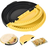 Pembuat Penyegel Tortilla 3-dalam-1 – Alat Penekan Penyegel Boleh Laras 6/8/10 Inci untuk Quesadilla