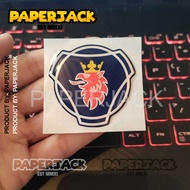 [Buy3Get1] Scania LOGO embossed FLEXY EMBLEM STICKER 3D STICKER COOL MOTORCYCLE STICKER