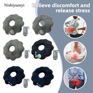 [Nishiyuenyi] Inflatable Donut Pillow, Coccyx Pillow, Flower-shaped Support, Everyday Use Donut Pill