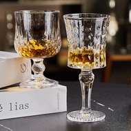 Goblet goblet Light Luxury Retro Crystal Dedicated Red Wine Glass goblet Household Female Cute Short