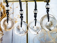 【無盡迴圈】髮鈦晶平安扣吊墜 金黃鈦晶/銀鈦晶/紅銅鈦晶/黑碧璽