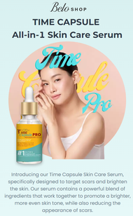 Belo Original Time Capsule Advance Scar Treatment Massage Serum for Stretch Marks 15ml Collagen Vita