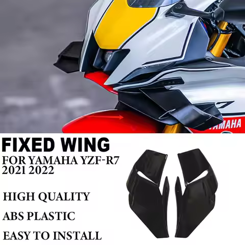 Motorcycle Fixed Wing Spoiler For YAMAHA YZF-R7 R7 YZF R7 YZFR7 2021 2023 Front Aerodynamic Wing ail