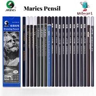 Maries Drawing Pencil 2H HB B 2B 3B 4B 5B 6B 7B 8B 10B 12B Sketch Drawing Pencil