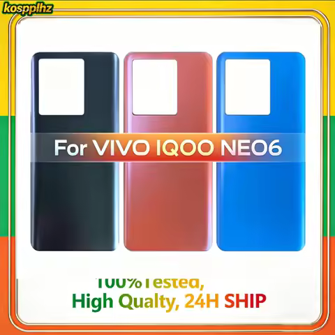 NEW Back Glass Battery Cover Housing Door For VIVO IQOO NEO6 Battery Cover Lid Chassis Smartphone Re