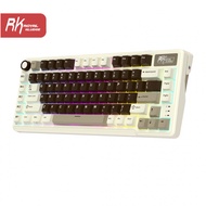 RK ROYAL KLUDGE 85 Key Diy Tri-Mode RGB Wired Bluetooth 2.4G Wireless Mechanical Keyboard - Mocha Gr