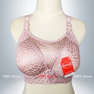Misslily 992 Big B Cup Bra Women's Wire Free 3 Hooks Lace Embossed Motif Miss Lily Original