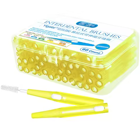 60toothpick dental Interdental brush 0.6-1.5mm oral care orthodontic tooth floss