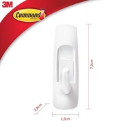 3m Command Medium Utility HOOK, 17001, Holds up to 1.3kg, 1 pack