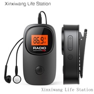 Portable Elderly Mini Radio Multifunctional Pocket Radio Small Portable with Clip FM FM Elderly Digi