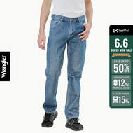 WRANGLER กางเกงยีนส์เอวกลางทรงขากระบอก MWZ รุ่น WR WRMWZ227 แรงเลอร์ กางเกงยีนส์ เสื้อผ้าผู้ชาย กางเ