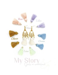 |華麗典雅| 宮廷皓石流蘇耳環 • 6色 • 925耳針