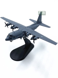 1: 200 American AC-130 Attack Aircraft Air Gunship Aircraft Model Two-Color Coating Alloy Glue-Free 