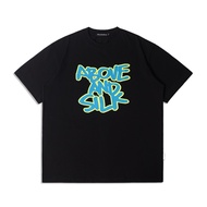 ABOVE AND OVER - SILK BLACK T-SHIRT