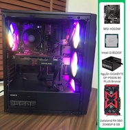 MSI H310M - Intel i3 9100f - RX580 8GB - 16GB Ram - PSU 550W - Powerful Configuration PC Gaming Set 