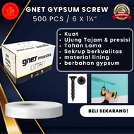 Gypsum Screws 6 x 1.5 Inch 3.8 cm contents 500 GNET Brand