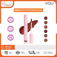 YOU Simplicity Cotton Lip Clay 3.3g | Lip Clay Matte Soft Blur Light Not Dry