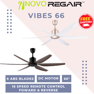 Regair Inovo Vibes 66" Ceiling Fan 6 Blades Remote Control DC Motor 66 Inch Kipas Siling Remote 6 Bilah