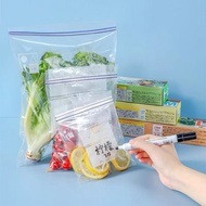 Food Pouch Plastic Food Storage Sealed Bag Reusable Pouch Food Storage Bags Refrigerator Leakproof