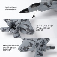 RC Plane -F22 Raptor Model Toy Airplane Glider 2 Channels 2.4 GHz Remote Control Airplane Easy To Fl