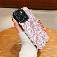 Leather Pink Butterfly Casing for OPPO A78 A96 A92 A9 A76 A53 A52 A31 A5 A3 Pro A15 A15s A12e Reno 1