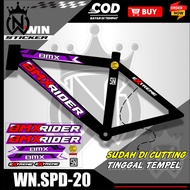 BMX STRIPING BICYCLE STICKERS VARIATIONS UNIVERSAL BICYCLE STICKERS BMX READER MOTIF