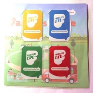 Set of 4pc FAMILIES FOR LIFE Red Yellow Green Blue Nets Flashpay Cards   *collectible like ezlink ez-link