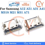 10pcs / 50pcs For Samsung Galaxy A12 A31 A41 A51 A71 M31S M21 M31 Micro USB Plug In Charging Charger