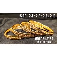 GOLD PLATED INDIAN BANGLES