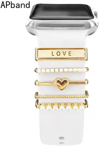 Decoration For Apple watch band ultra 8 7se Charms Diamond Jewelry iWatch/Galaxy watch 5/4/3 Bracele