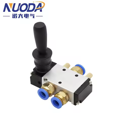 4H210-08 5/2 Way Pneumatic Air Hand Lever Operated Valve Manual Control 2 Position 3 5Port Push-Pull