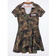 camouflage Short dress cq Bust 34-36 Waist 30 Length 31 Inches Second Hand Good Condition
