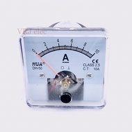 Ampmeter แอมป์มิเตอร์ ขนาด 50x50mm เข็มมิเตอร์อนาล็อก DC/ACใช่วัดแรงดันไฟฟ้า มี 10A30A40A50A60Aมีของ