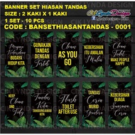 PRE-ORDER - BANNER SET HIASAN TANDAS SEKOLAH