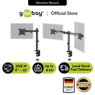 Goobay Single/Dual Monitor Mount - Black (17-32")