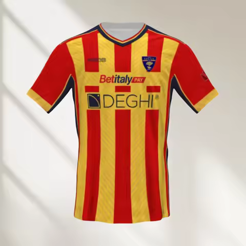 US Lecce Football Jersey Sports Casual T-Shirt Breathable Quick Dry Elastic Daily Training Top for M