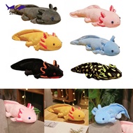 [RecihMY] 17.72" Long Axolotl Toy, Cuddly Toy, Home Decor, Soft Axolotl Stuffed Doll for