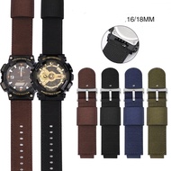 16mm 18mm Nylon Watch Bands For Casio G-Shock GM-110 GM-2100 GA-900 AQ-S810 Strap For Men Water-proo