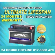 [ Free Installation ] CAMEL AGM DIN60L | DIN60 | LN2 | Car Battery GWM H2 H6 ORA BMW Mercedes Benz F