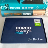 DORCO PACE 7II Fresh RAZOR BLADE 1 BOX OF 12 PCS (Domestic Korea)/도루코 용이스7II프레쉬 12입 면도날 세트