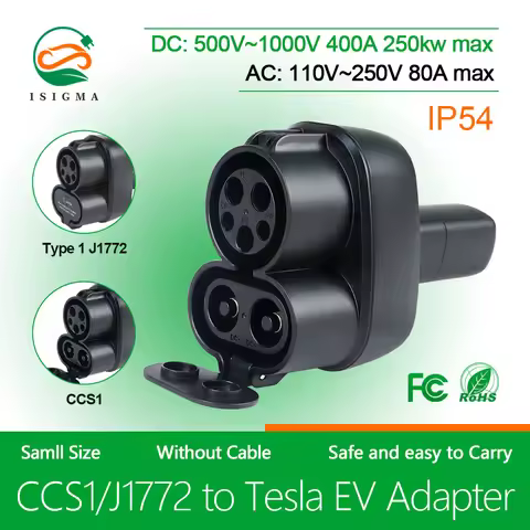 CCS1 To Tesla NACS EV Charger Adapter AC/DC Model 3 Y/X/S Electric Vehicle Charging Connector CCS1&J