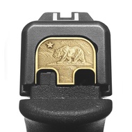 Milspin CNC Milled 3D Engraved Slide Back Plate Compatible with Glock Gen 1-5, Models G17-41, G45 an