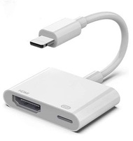 Lightning to HDMI Adapter, iPhone iPad 手機平板 HDMI 出電視, iPhone iPad to HDMI Cable support 1080P