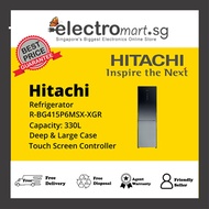 HITACHI R-BG415P6MSX-XGR 330L 2-DOOR FRIDGE (3 TICKS)