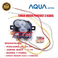 TIMER WASH MESIN CUCI AQUA 2 TABUNG 3 KABEL / TIMER MESIN CUCI AQUA